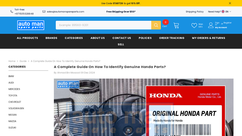 A complete guide on how to identify genuine Honda parts? parts honda original
