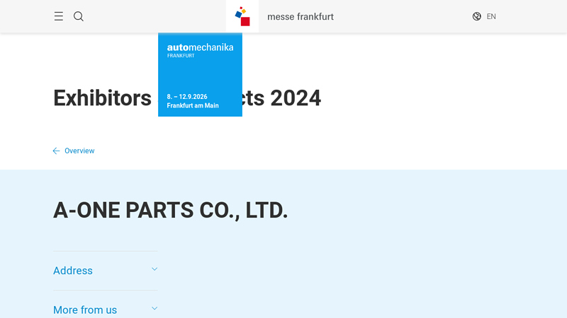 A-ONE PARTS CO., LTD. aone auto parts