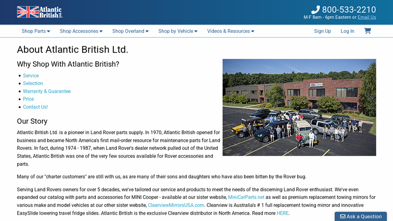 A Pioneer in Land Rover Parts Supply And ... land rover auto parts