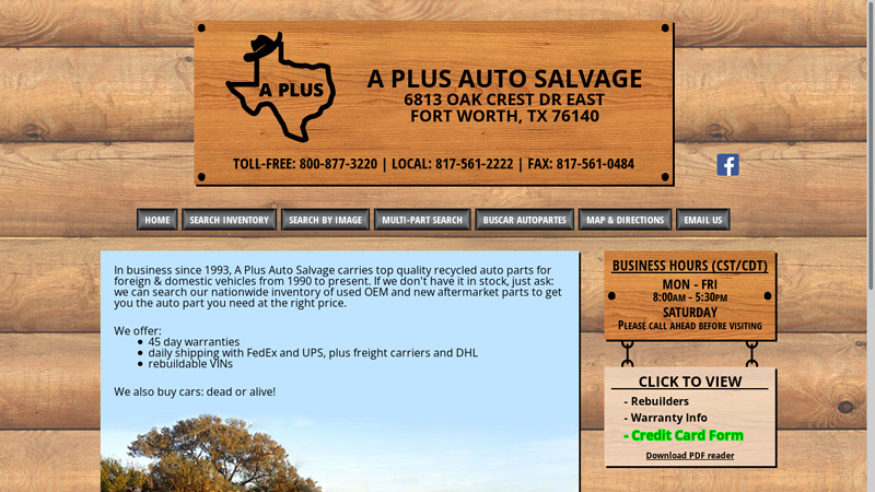 A Plus Auto Salvage used auto parts fort worth tx