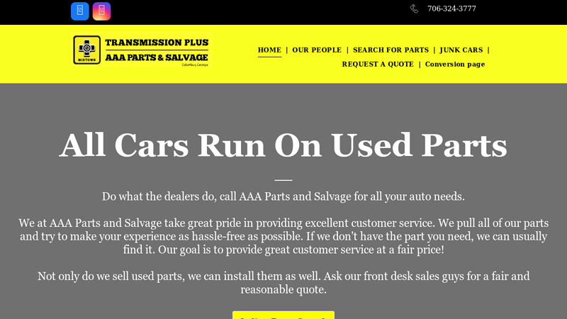 AAA Parts & Salvage aaa used auto sales & parts