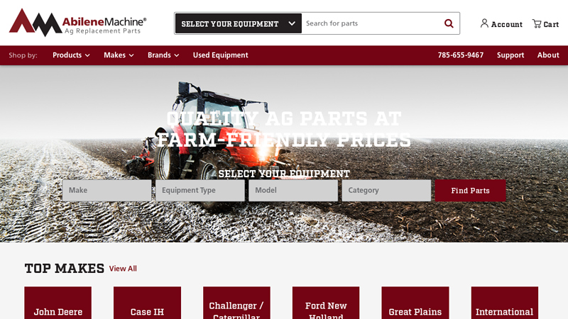Abilene Machine: Agricultural Machinery Parts Supplier abilene tractor parts kansas
