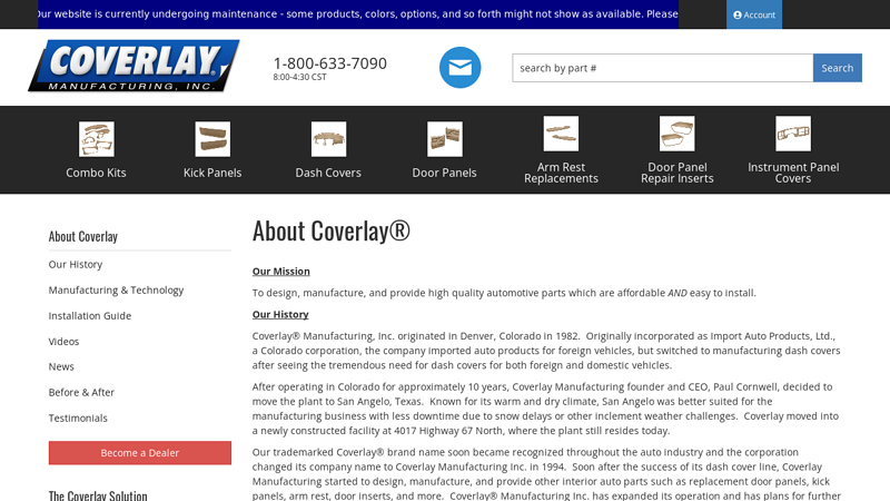 About Coverlay® auto parts san angelo