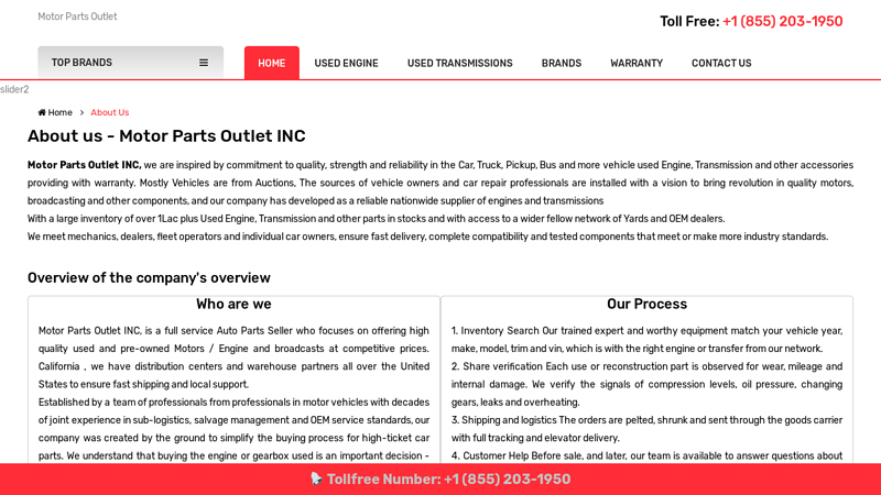 About MPO auto parts outlet philadelphia