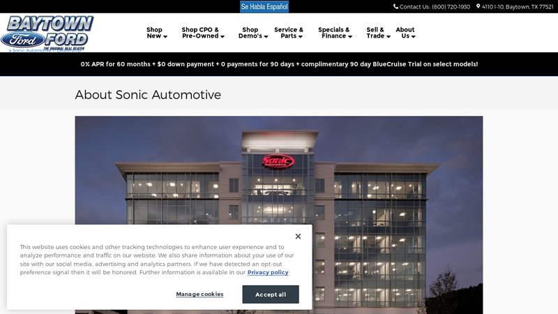 About Sonic Automotive russell and smith ford parts