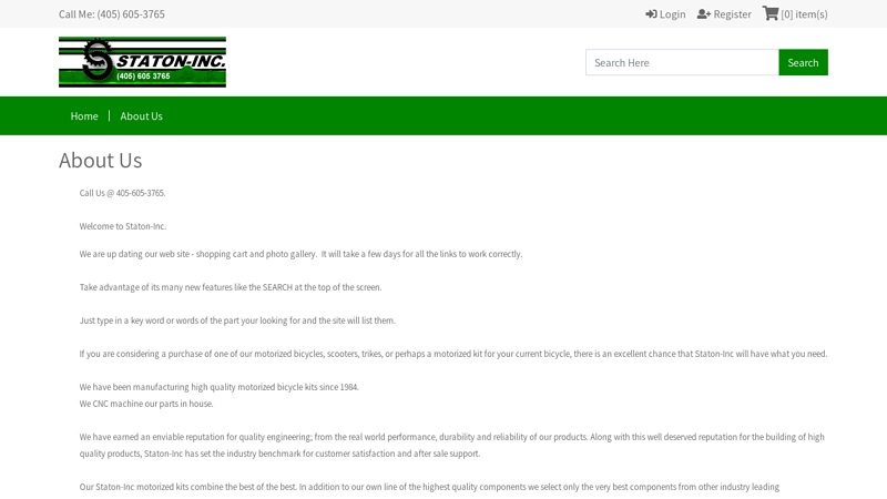 About Us: aftermarket motorized bicycle parts