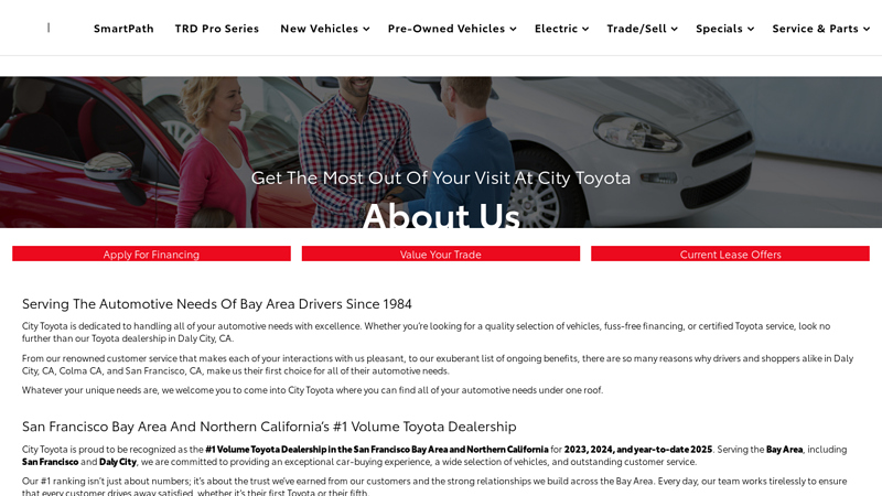 About Us toyota parts sf