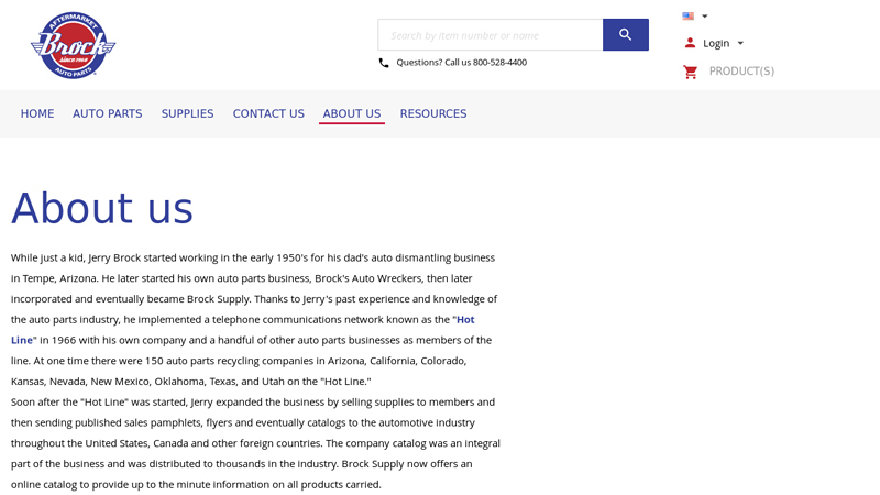 About us jerry's auto parts