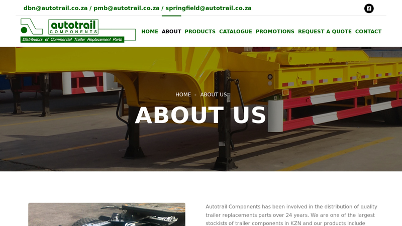 About Us auto trail parts