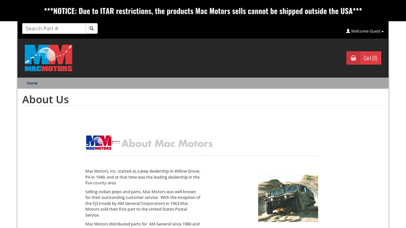 About Us mac's car parts