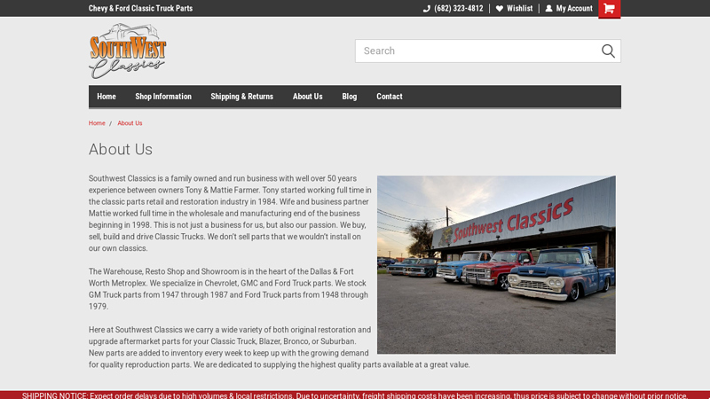 About Us truck parts dallas