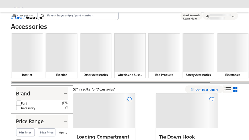 Accessories ford truck replacement parts