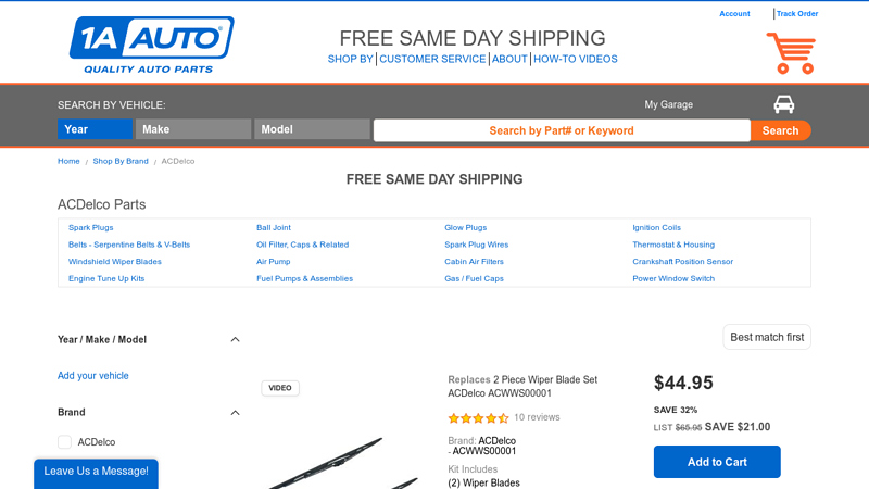 ACDelco OEM & Replacement Parts For Your Car Or Truck acdelco auto parts