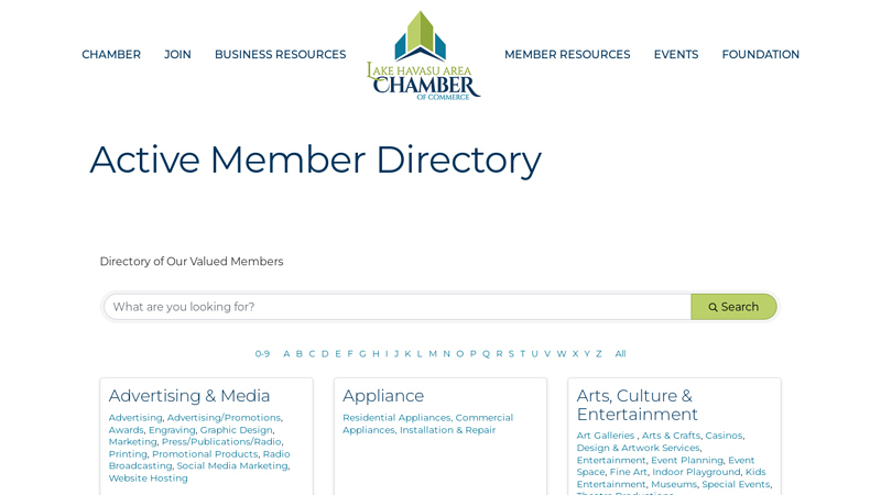 Active Member Directory auto parts lake havasu city az