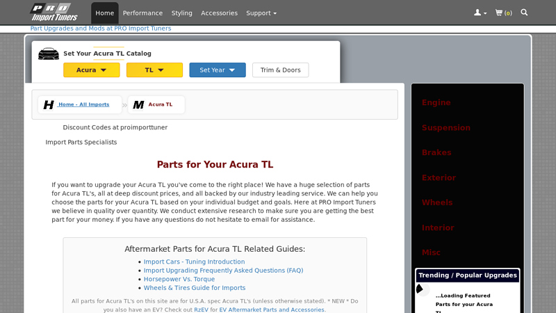 Acura TL Parts Source acura tl auto parts