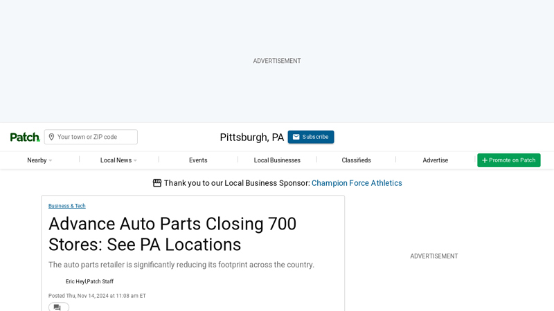 Advance Auto Parts Closing 700 Stores: See PA Locations advanced auto parts closing near me