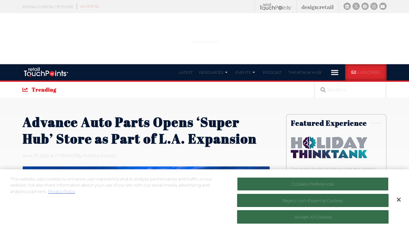 Advance Auto Parts Opens 'Super Hub' Store as Part of L.A. Expansion advance auto parts los angeles