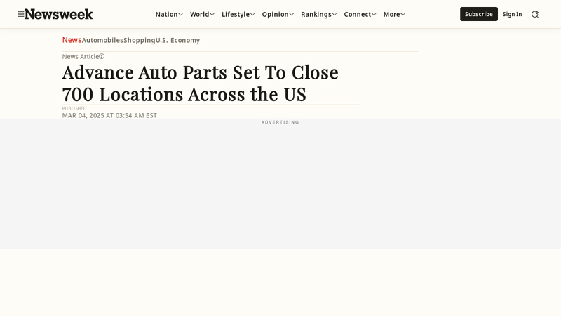 Advance Auto Parts Set To Close 700 Locations Across the US advance auto parts calumet city