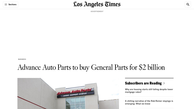 Advance Auto Parts to buy General Parts for $2 billion advance auto parts san jose