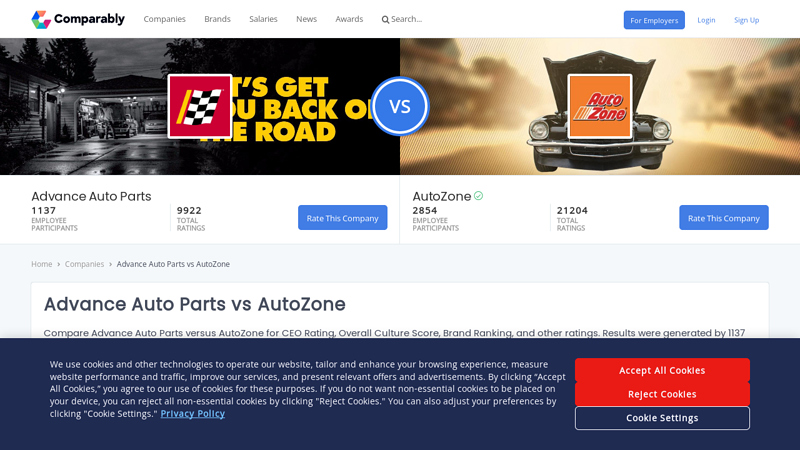 Advance Auto Parts vs AutoZone autozone vs advance auto parts