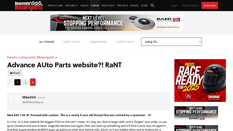 Advance AUto Parts website?! RaNT advance discount auto parts
