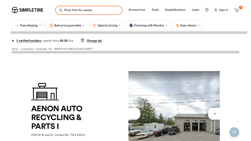 AENON AUTO RECYCLING & PARTS I in Cookeville, TN (2140 W ... auto parts cookeville tn