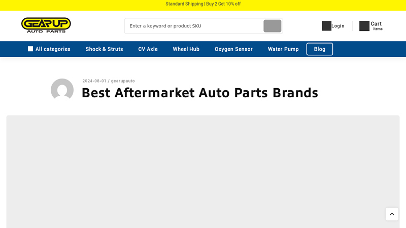 Aftermarket Auto Parts Brands budget auto parts