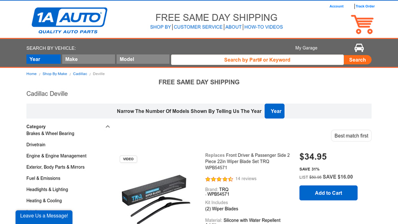 Aftermarket Cadillac Deville Car Parts Online auto parts cadillac deville