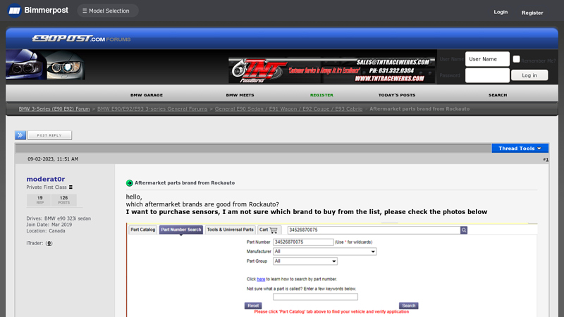 Aftermarket parts brand from Rockauto autorocks auto parts
