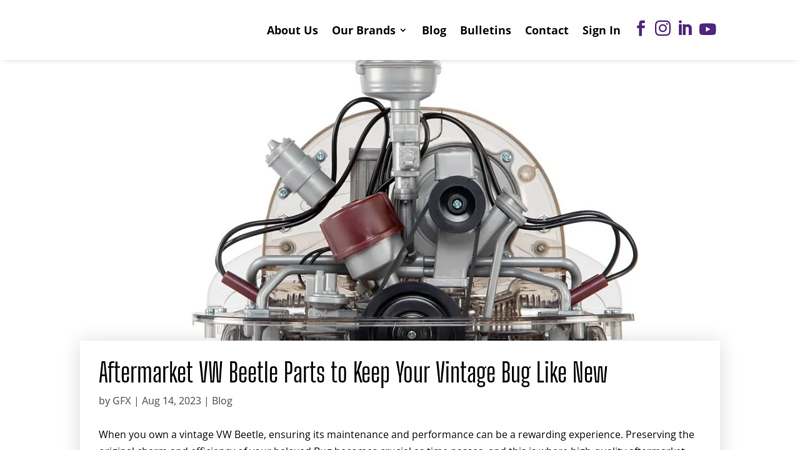 Aftermarket VW Beetle Parts to Keep Your Vintage Bug Like New vw beetle parts car
