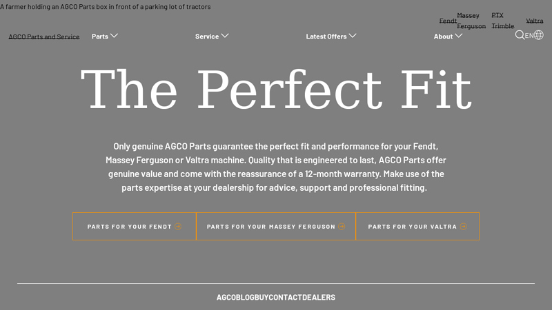 AGCO Parts and Service ferguson tractor parts