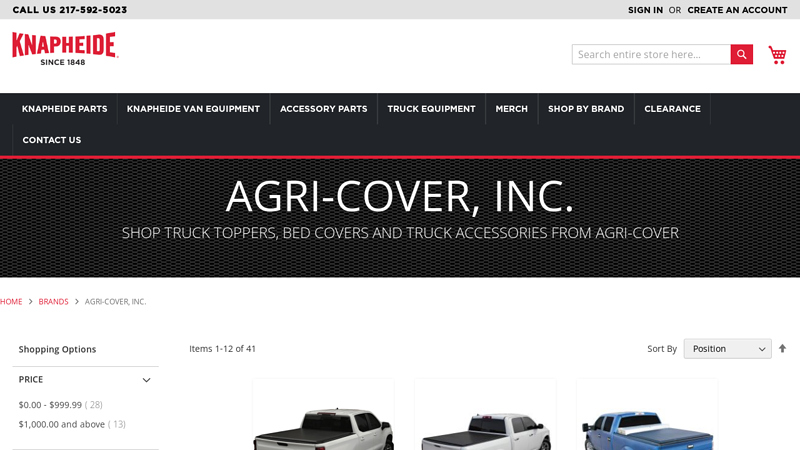 Agri truck bed cover parts