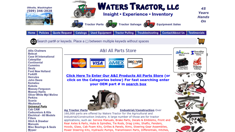A&I All Parts Store a&i tractor parts