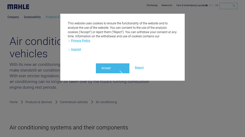 Air conditioning for commercial vehicles car air conditioning parts