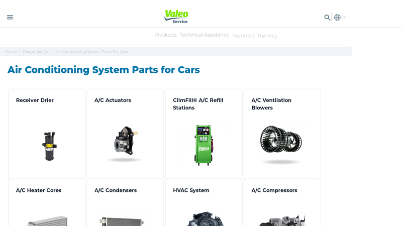 Air Conditioning System Parts for Cars parts of car aircon system