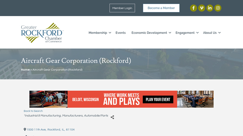 Aircraft Gear Corporation (Rockford) auto parts rockford il