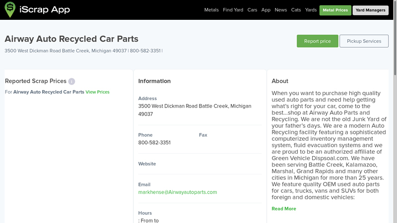 Airway Auto Recycled Car Parts airway auto parts & recycling