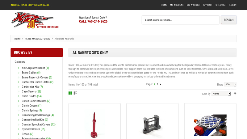 Al Baker's XR's Only honda foreman parts