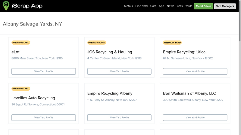 Albany Salvage Yards, NY used auto parts albany ny