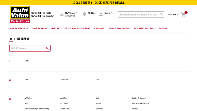 All Auto Parts Brands auto value auto parts