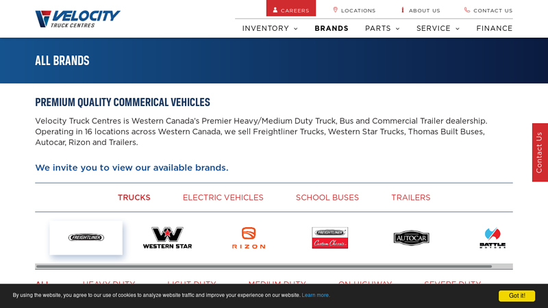 All Brands velocity truck & trailer parts