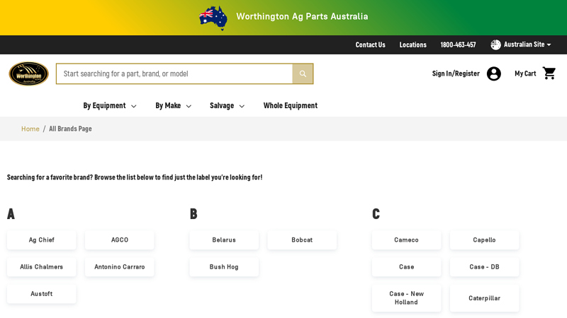 All Brands Page worthington tractor parts