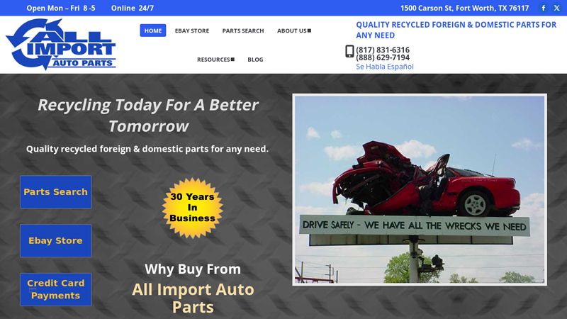 All Import Auto Parts used auto parts fort worth