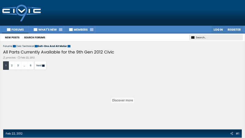 All Parts Currently Available for the 9th Gen 2012 Civic 2012 honda civic after market parts