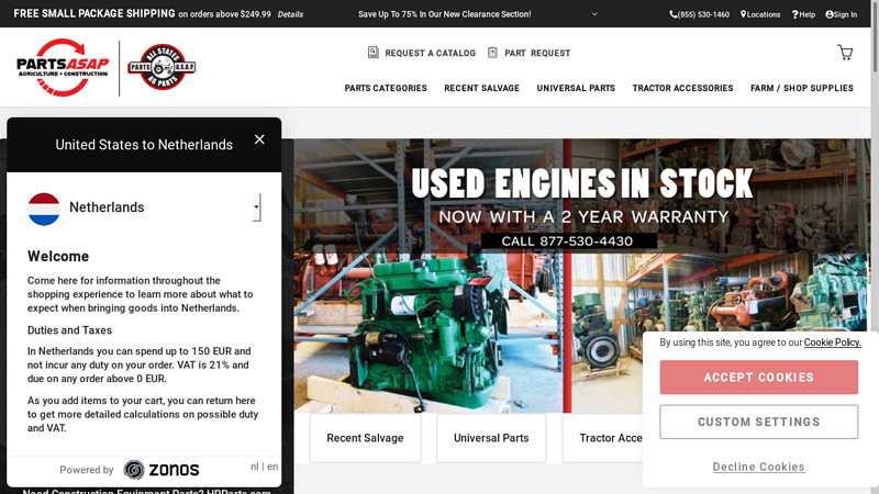 All States Ag Parts cook tractor parts