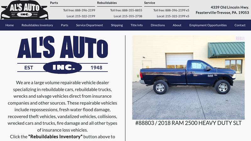 Al's Auto venta de partes de autos