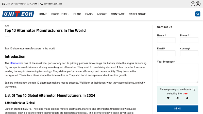 alternator manufacturers in the world auto parts alternator