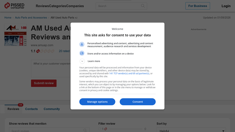 AM Used Auto Parts Reviews and Complaints am used auto parts reviews