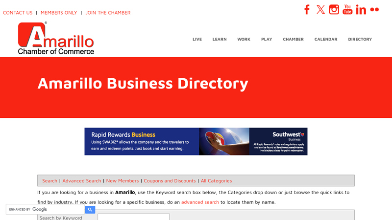 Amarillo Business Directory auto parts amarillo