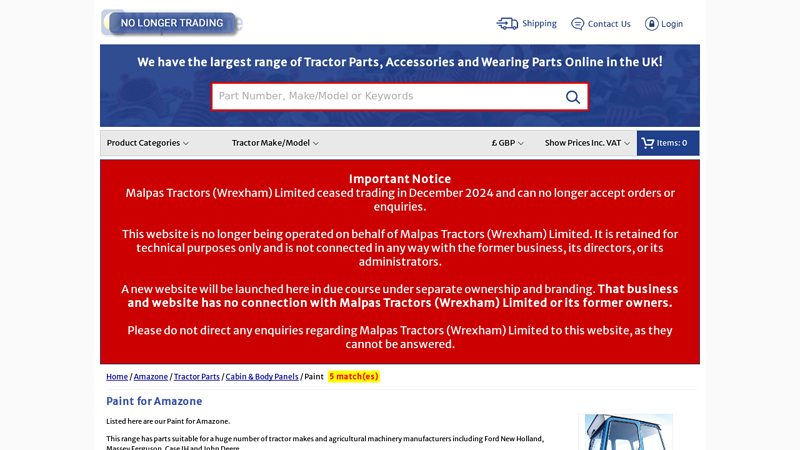 Amazone Paint amazone auto parts